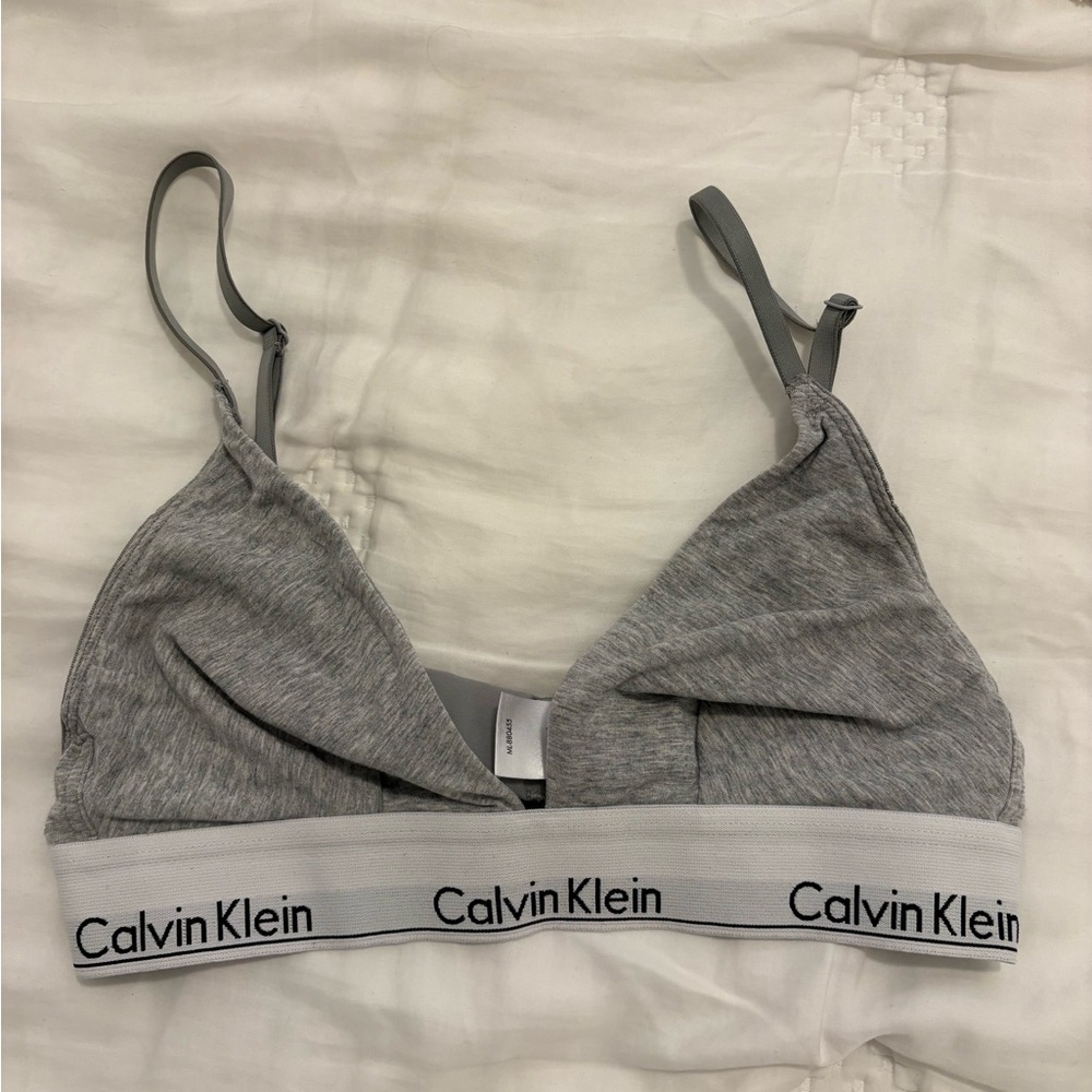 Calvin Klein Women's Modern Cotton Lightly Lined Triangle Bralette